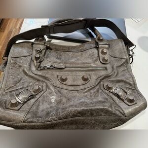 Gray Balenciaga City Bag